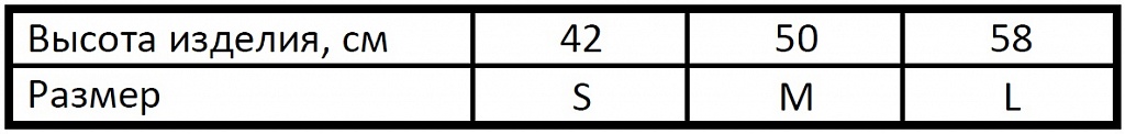 Таблица размеров для Фиксатор для нижней конечности Fosta  FS1205 в Интернет-магазине Ортоплюс!